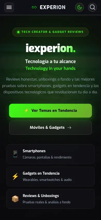 Captura de móvil: iexperion.com