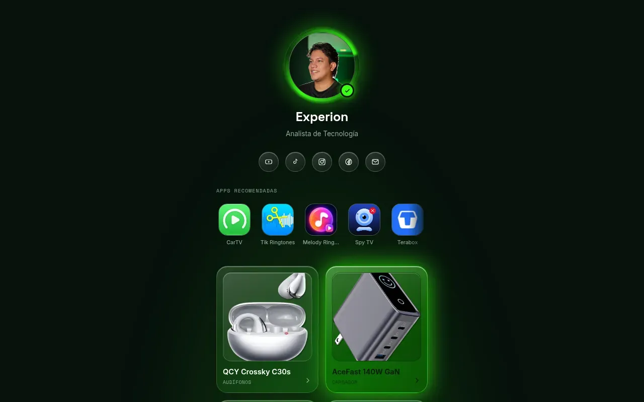 Captura de escritorio: tienda.iexperion.com